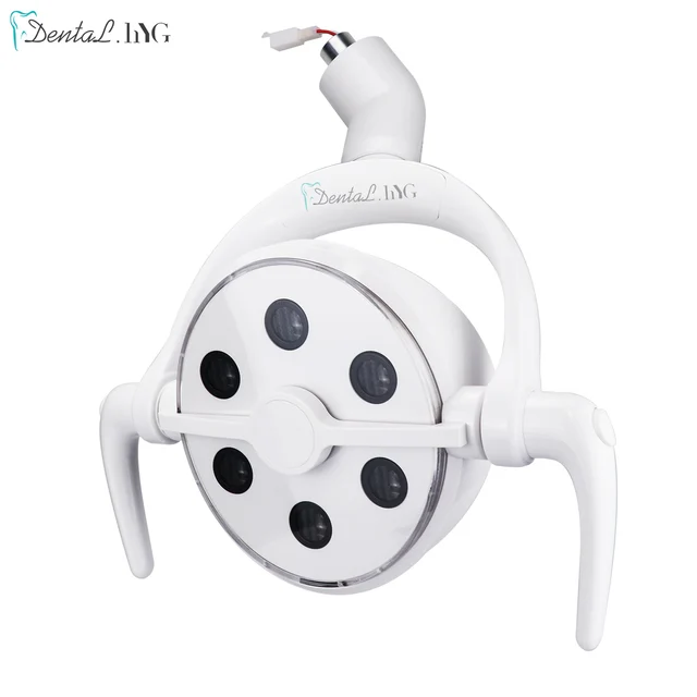 6LED Dental Oral Operation Lamp Induction Sensor Manual Switch LED Light For Dental Chair Unit Equipment Oral Teeth Whitening