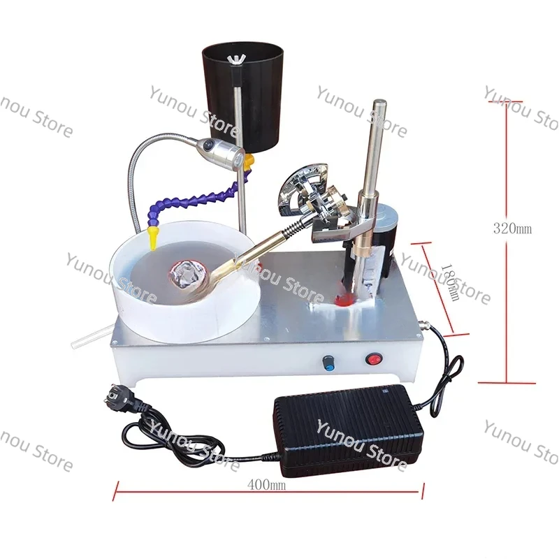 

Gem Faceting Machine DC Stepless Speed Angle Grinder Precision Jewelry Stone Polishing Molding