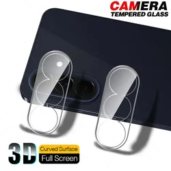 2 - Pack 3D Clear Camera Lens Protectors with Curved Glass Design - Samsung A37 (2 Pieces)