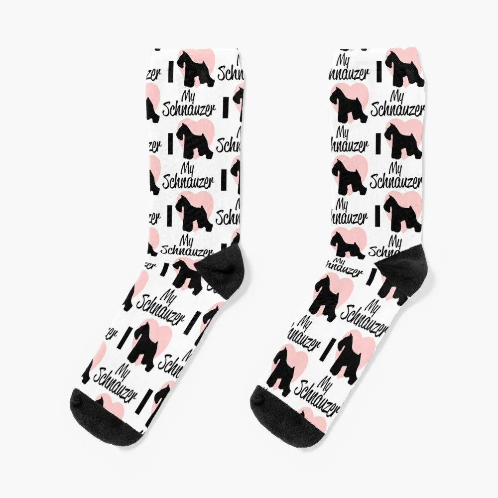 I Love My Schnauzer - Christmas And Birthday Gift Ideas For Dog Lovers Socks funny gift Rugby Socks Man Women's take your heart persona 5 socks christmas gift rugby christmas stocking basketball socks for women men s
