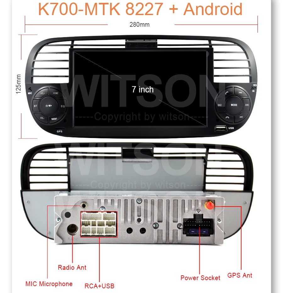 Witson K700 Android 11 Quad Core Car 