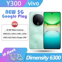 NEW vivo Y300 Google Play Dimensity 6300 5G 6.77 AMOLED 120Hz 44W 6500mAh Battery 50MP Camera NFC Google OriginOS5 Android15 1
