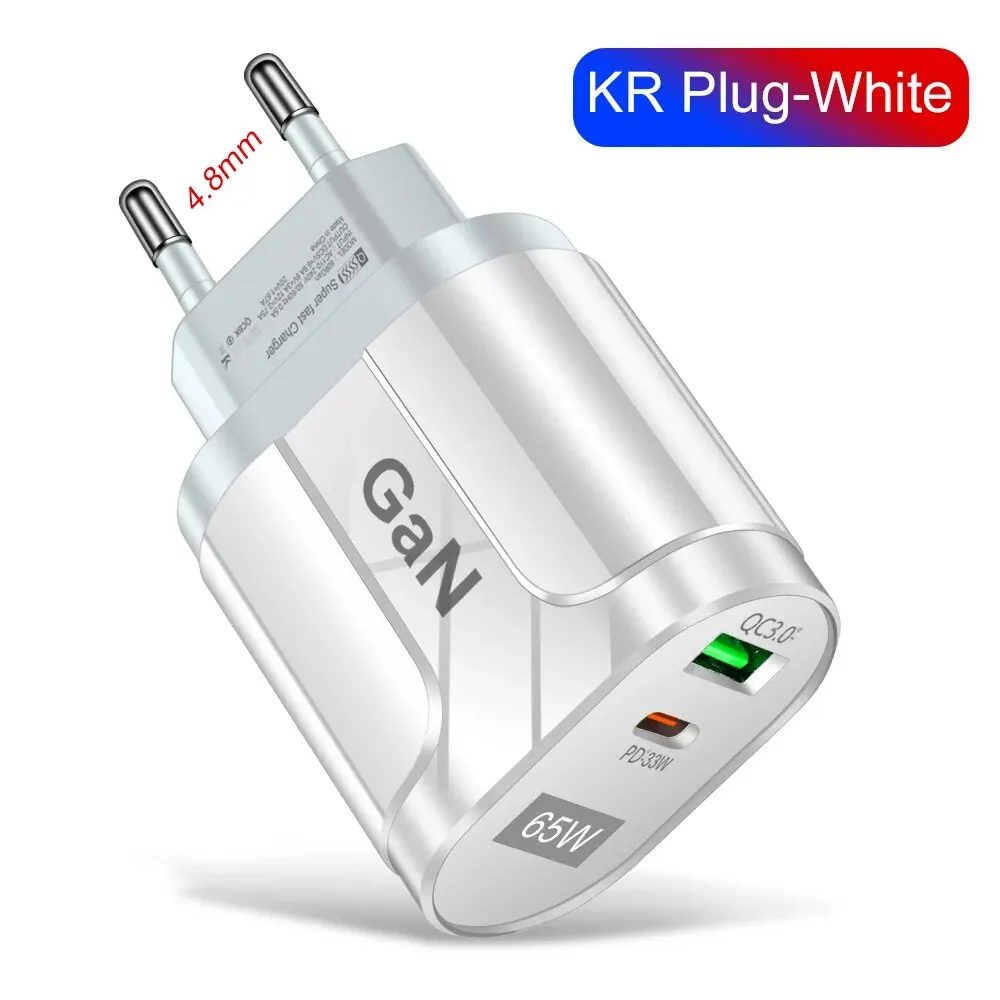 ตัวเลือกสินค้า อะแดปเตอร์ชาร์จเร็ว GaN 65W สำหรับ iPhone และอุปกรณ์ Type-C