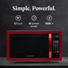 Farberware Countertop Microwave 1000 Watts, 1.1 cu ft. Microwave Oven With LED Lighting and Child Lock - Easy Clean Metallic Red 2