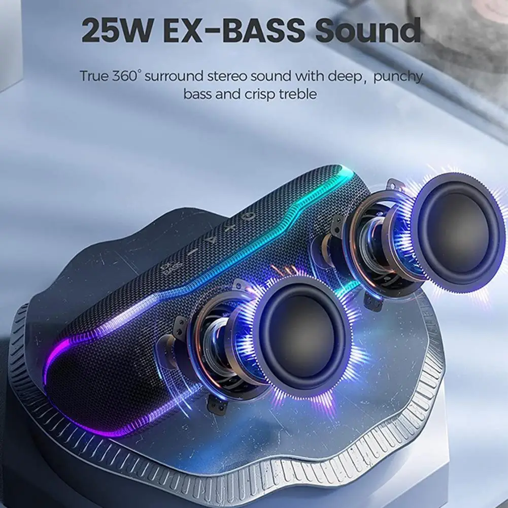 

Loudspeaker Universal Portable No Disconnection RGB Wireless Bluetooth-compatible Speaker for Outdoor