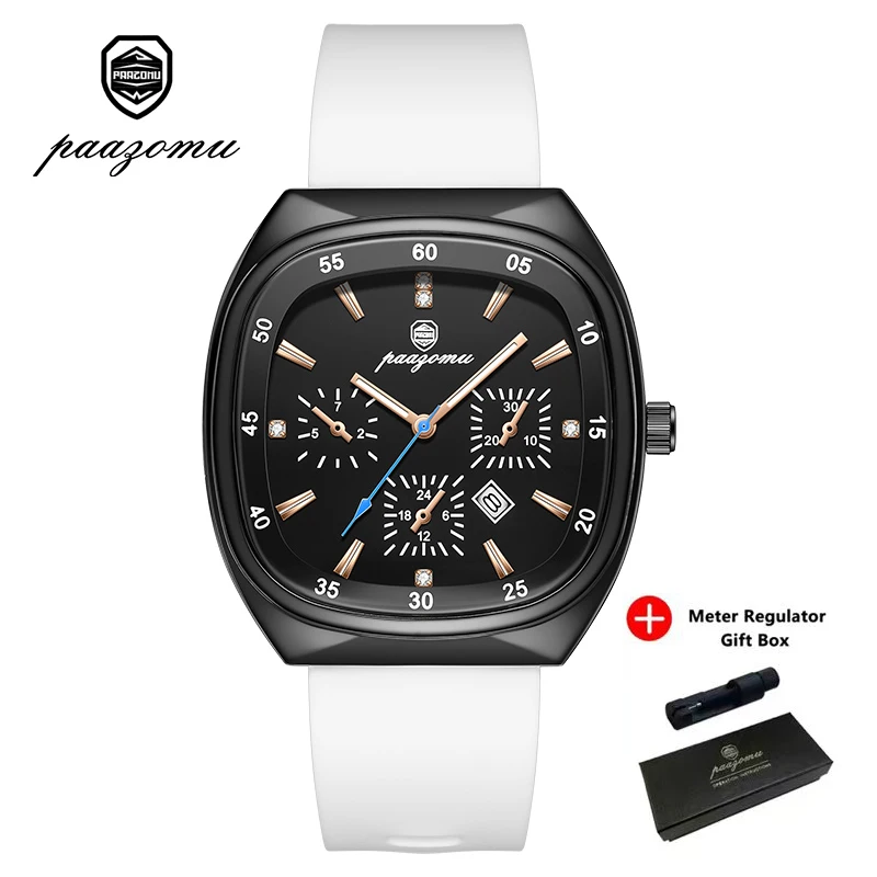 Luxury Silicone Strap Quartz Wrist Watch with Large Dial - Unisex Fashion Timepiece