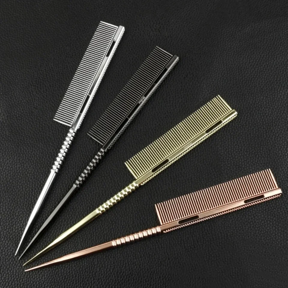 Aluminium Fine Tooth Rat Tail Hair Comb