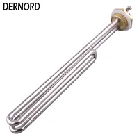 DERNORD 1kw 2kw 3kw 4kw 5kw 1 "BSP U Type AC élément chauffant électrique pliable 220V bride en laiton chauffe-eau par Immersion 3