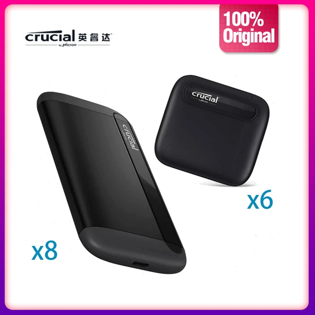 Crucial X6 500GB 1TB 2TB 4TB Portable SSD – Up to 540MB/s – USB 3.2 –  External Solid State Drive, USB-C - AliExpress