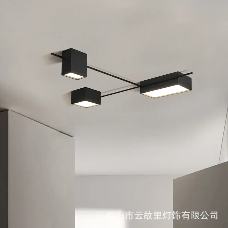 

Светодиодный потолочный светильник в скандинавском стиле, креативное современное освещение для гостиной, спальни, роскошный кубический декор для столовой, прихожей, комнатная лампа