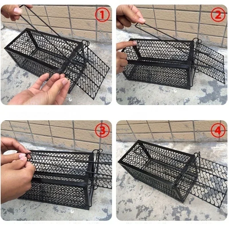 Indoor Household Fully Automatic Rat Trap To Eliminate Mice A Magical Tool for Catching Mice Iron Mesh Cage Mice Cannot Escape