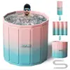 Foldable Ice Bath Tub Large Size 77 Gal Muscle Recovery Outdoors Gyms Quick Opening Portable Cold Water Therapy No Installation 2
