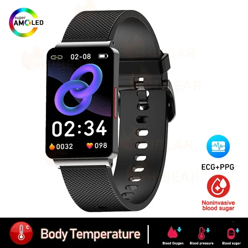 

Painless Non-invasive Blood Sugar Smart Watch Men Laser Treatment Health Blood Pressure Sport Smartwatch Women Glucometer Watch