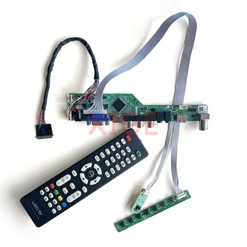 LCD Controller Board Fit N101L6 N101LGE CLAA101NB01A USB+AV+HDMI+VGA TV Analog Kit DIY Laptop Matrix 10.1