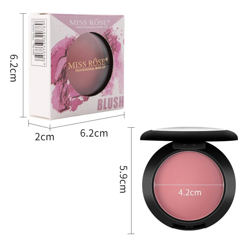 Matte blush duradouro clarear corretivo maquiagem profissional blush rouge  em pó bolo comestics - AliExpress