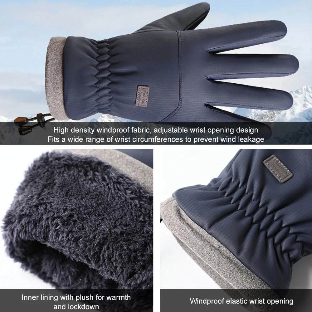 Winter -20 Degrees Winter Gloves Waterproof Ski Gloves Warm Touch Screen  Gloves Suit for Cycling Running Hiking Mountaineering - AliExpress