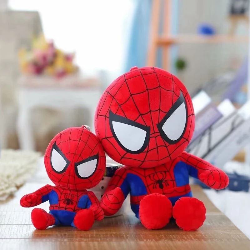 Big Size Cartoon Super Hero Plushies Captain America Spider Man Iron Man Doll Soft Stuffed Anime Plushies Birthday Gifts Kids