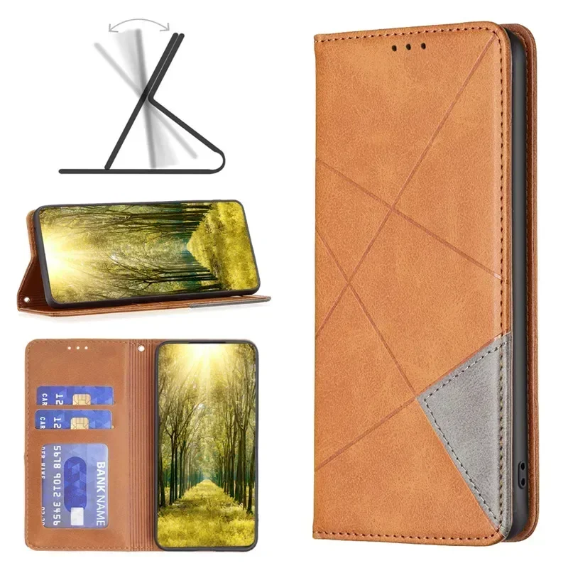 Leather Wallet Phone Case with Magnetic Closure for Xiaomi Redmi Note 14 Pro+ 5G