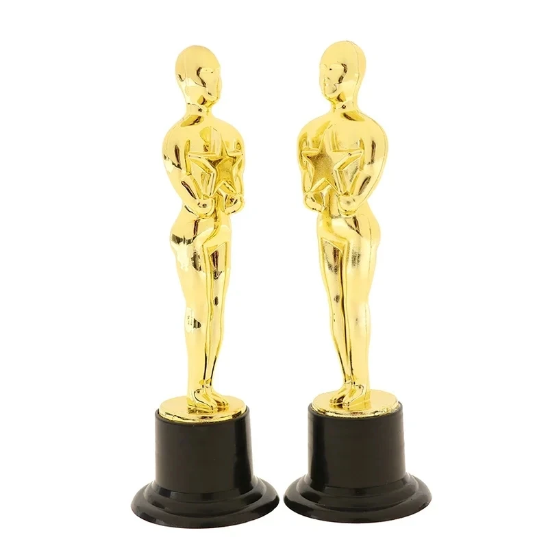 12/24PCS Model Oscar Statuette Toy Mini Trophies Children's Award Gift Reusable Baking Decoration Accessories Prop Toy Gift 3