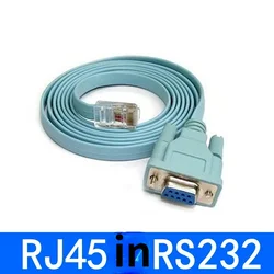 High-Quality Blue Ethernet to Serial Adapter Cable, 1.5m (1.5m)