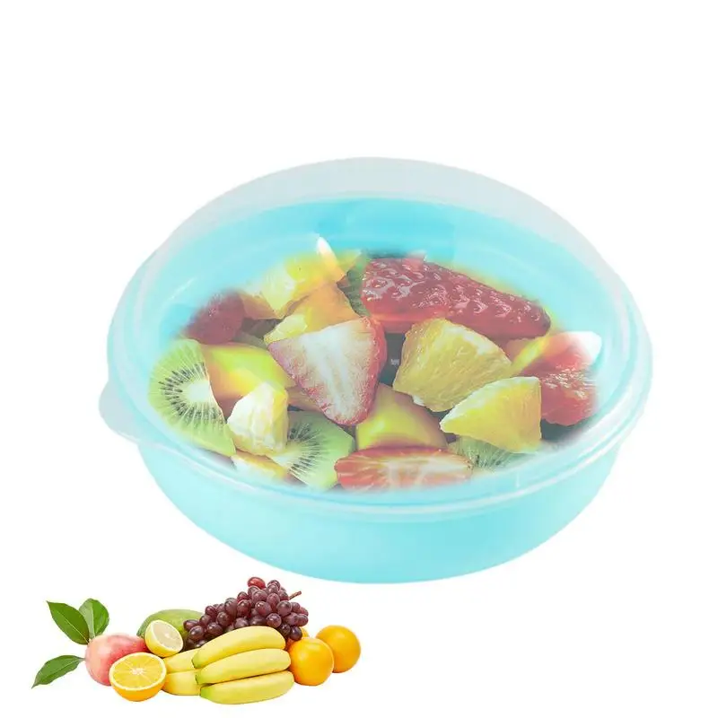 

Round Bread Box Round Container Organizer For Food Bagels Nuts Food Storage Containers With Airtight Lid Storage And