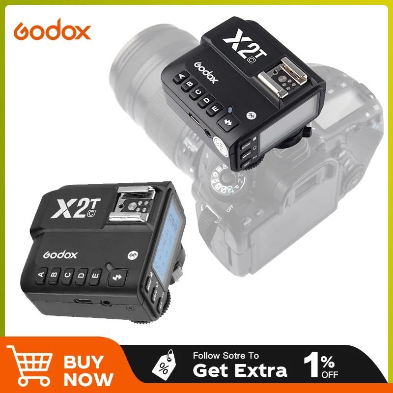 Godox X2T TTL 1/8000s HSS Wireless Flash Trigger Transmitter for