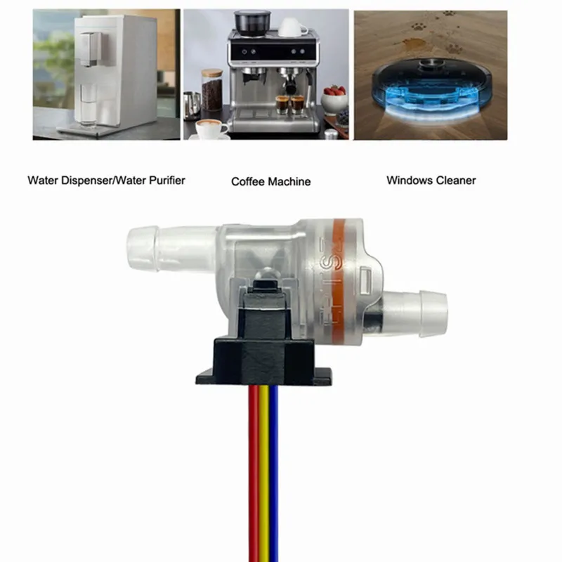 PS-IR2216 Water Flow Sensor Fluid Flow Meter Switch Liquid Optical Sensor Liquid Tube Measurement 0.04-0.15L/Min OD 6mm 3PCS