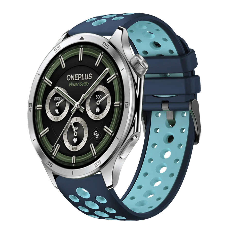 Two-Tone Breathable Strap, 22mm, Soft Bracelet