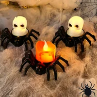 Halloween Decoration Pumpkin Lantern Ornament LED Electronic Candlelight Party Supplies Decoration Prop Spider Night Light 1