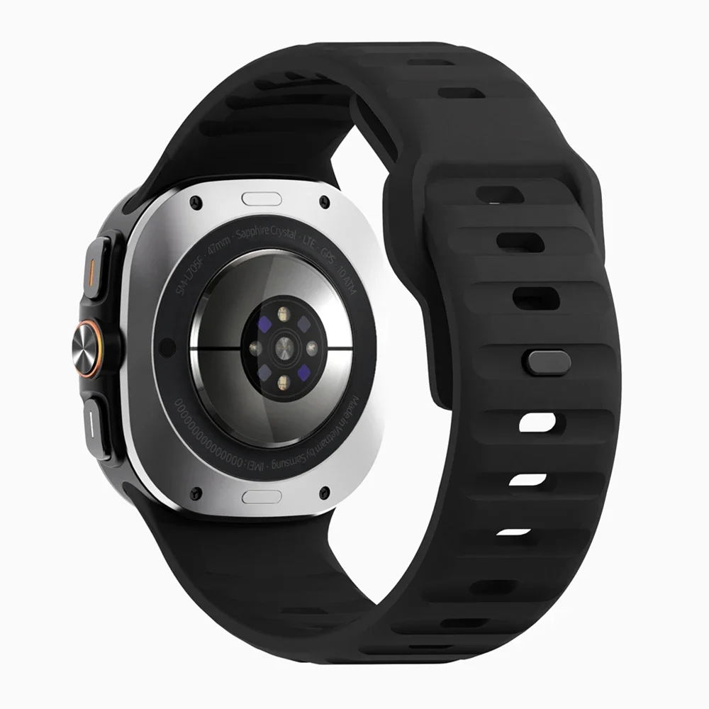 Silicone Sport Strap for 47mm Watch Ultra - No Gaps Design Replacement Bracelet