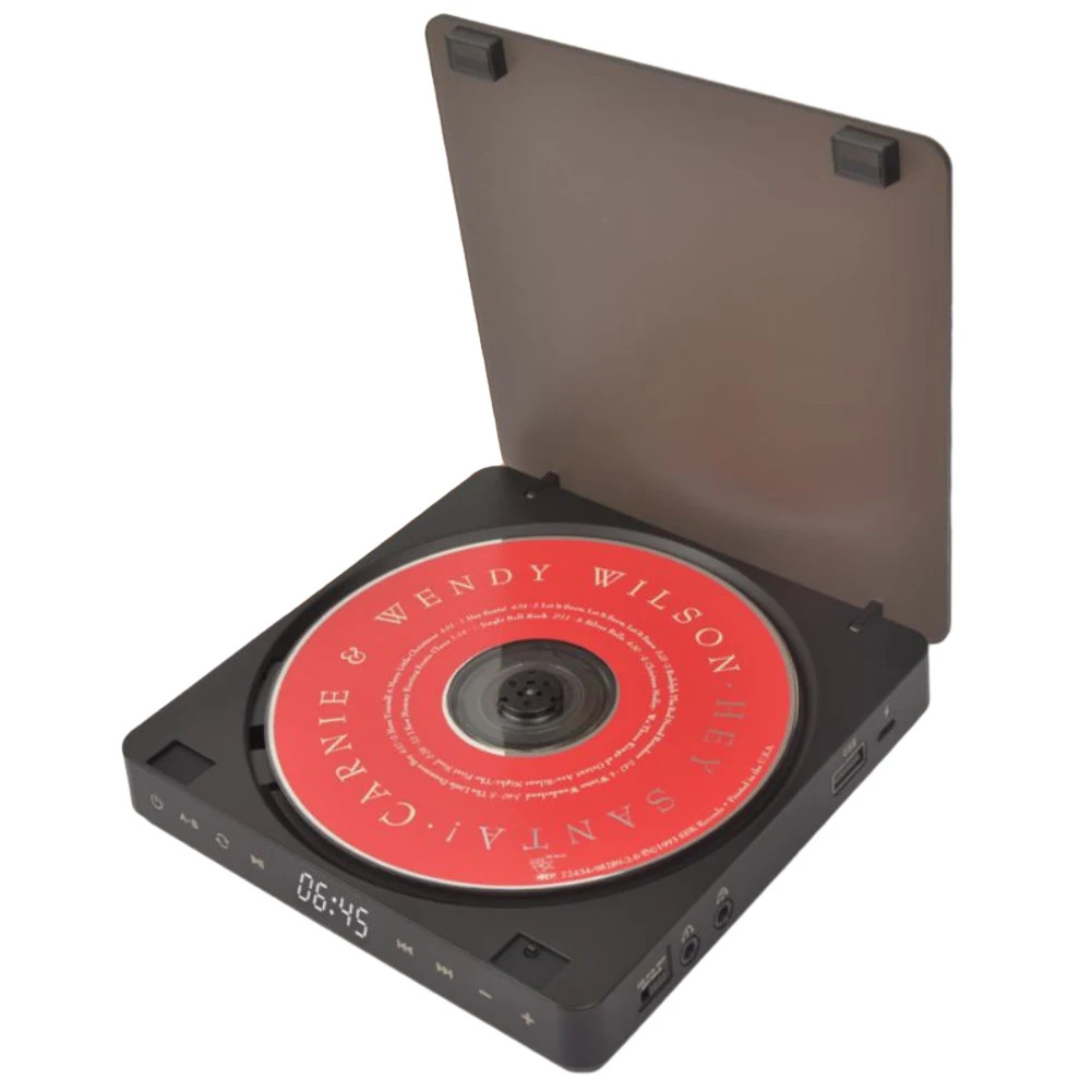 레트로 학습 CD 디스크 터치 컨트롤 스테레오 CD 플레이어, 디지털 디스플레이 CD 음악 플레이어, 지지대 CD, MP3, WMA 레트로 홈 오디오 플레이어