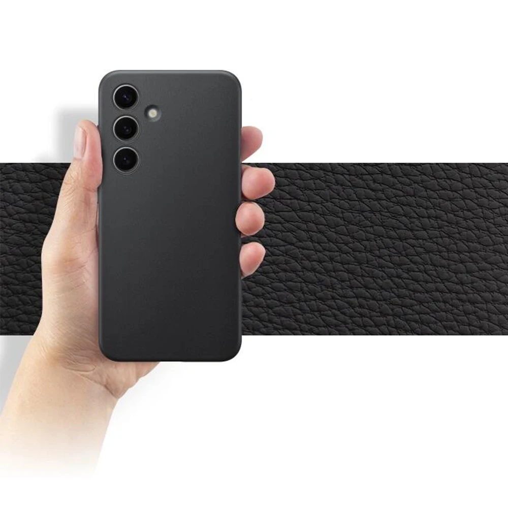 Original Vegan Leather Smartphone Case For Samsung Galaxy S24 S24+ S24 Plus Slim Design Leather Phone Case 3