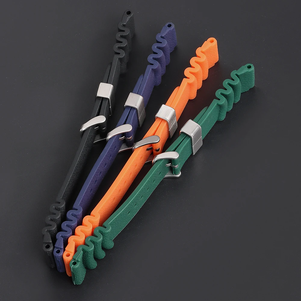 Silicone Sport Waterproof Watch Band - Unisex Replacement Strap 20mm/22mm