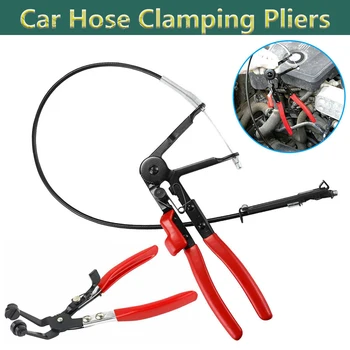Car Hose Clamping Pliers Bendable Hose Clamps Cable Type Flex Cable Straight Hose Bundle Removal Long Clamps Auto Repair Tools 1
