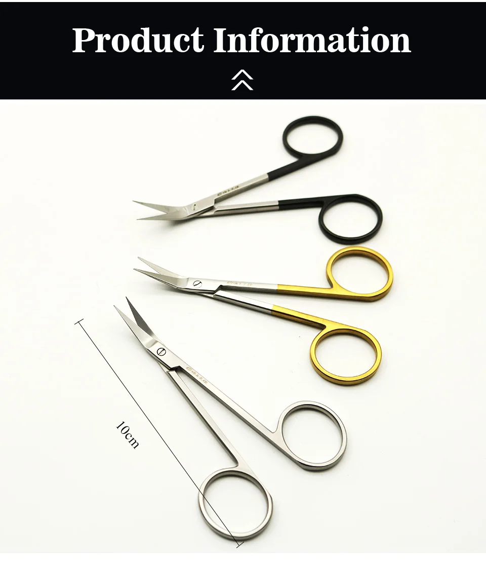 Description Picture 3 of itemMedical Surgical Scissors 45 ° Wa Mouth Scissors Stainless Steel Surgical Instruments Bird Mouth Scissors Nasal Septum Scissors