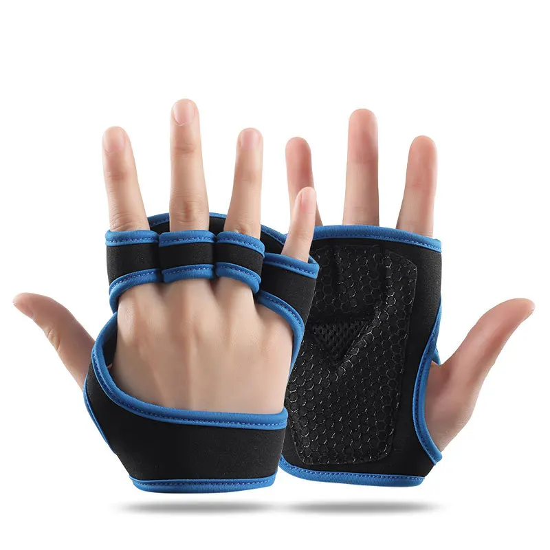 Weightlifting Training Gloves for Men Women Fitness Sport Body Building Gymnastics Gym Non-slip Hand Wrist Palm Protector Gloves 6