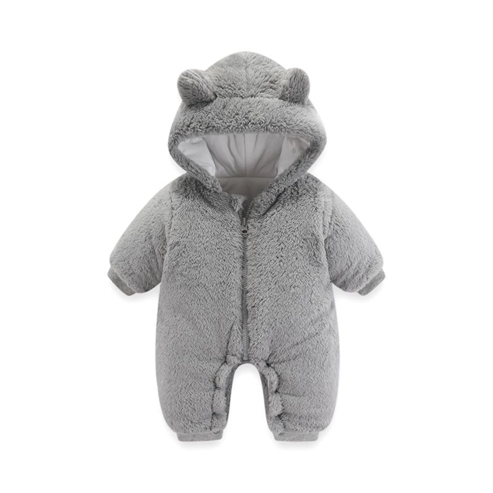 

Newborn Baby Rompers Winter Thick Warm Hooded Fleece Jumpsuits Baby Boys Girls Snowsuit Clothing Overalls Baby Outwear Jumpsuit