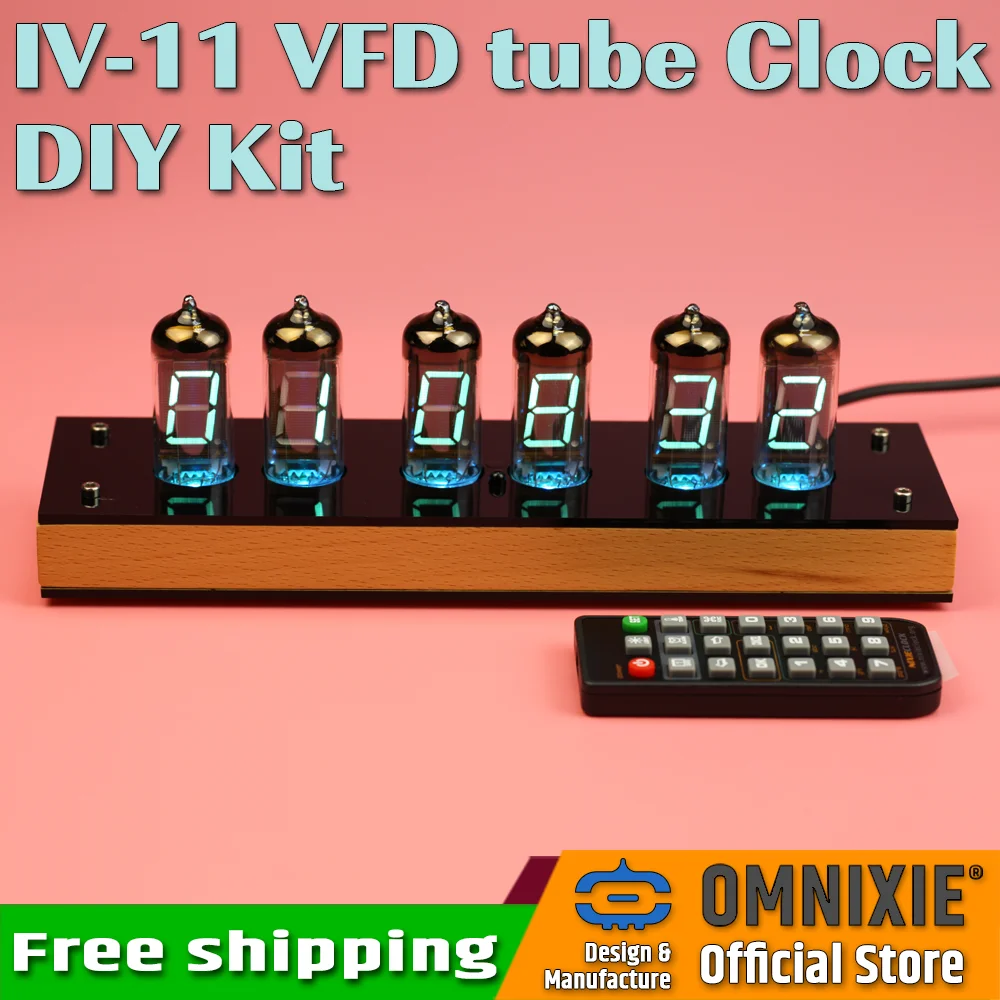 IV 11 VFD Nixie Tube Clock DIY Kit Creative Glass Gift Boyfriend Gift