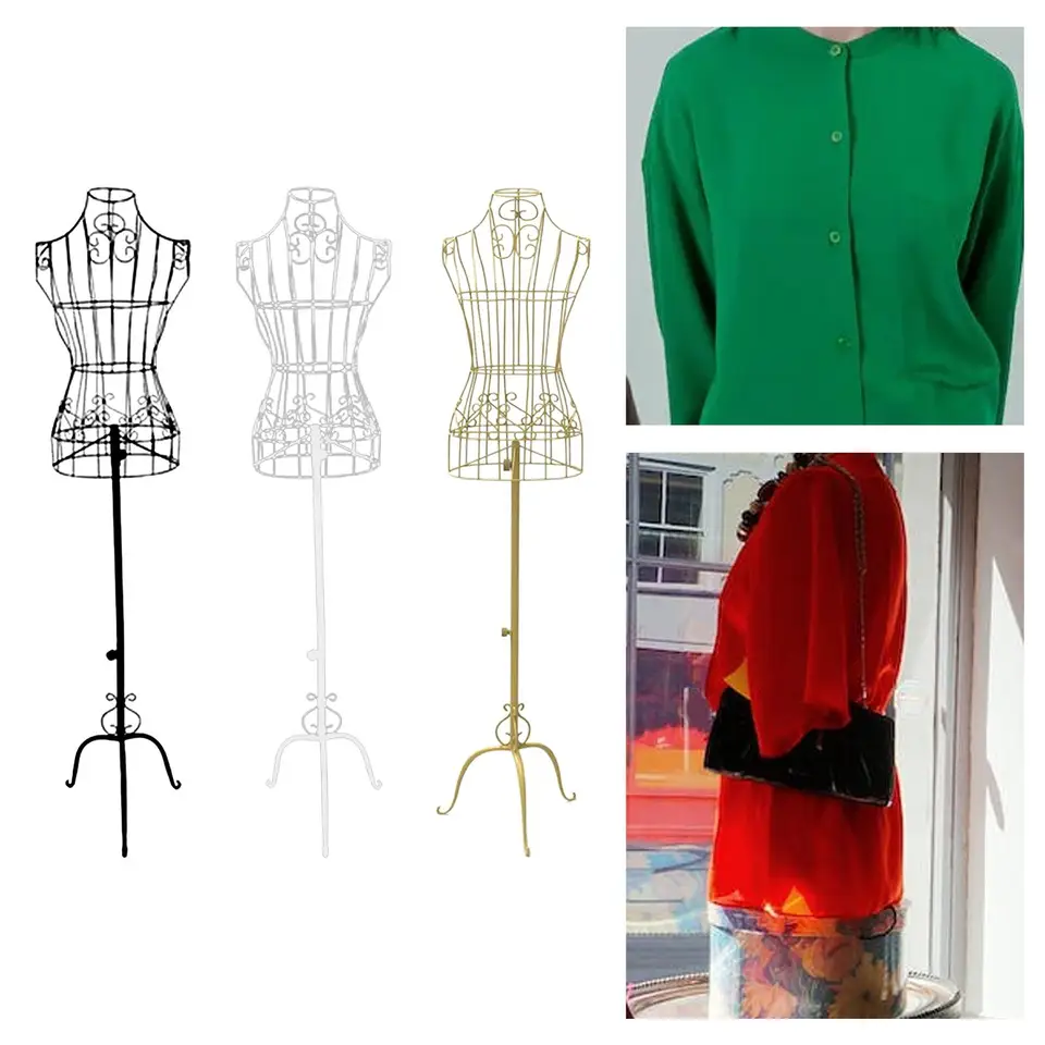 Iron Female Arts Crafts Mannequin Manikin Metal with Stable Base Model  Torso Half Body Dress Forms for Tailor Display Clothes - AliExpress, image size:960x960