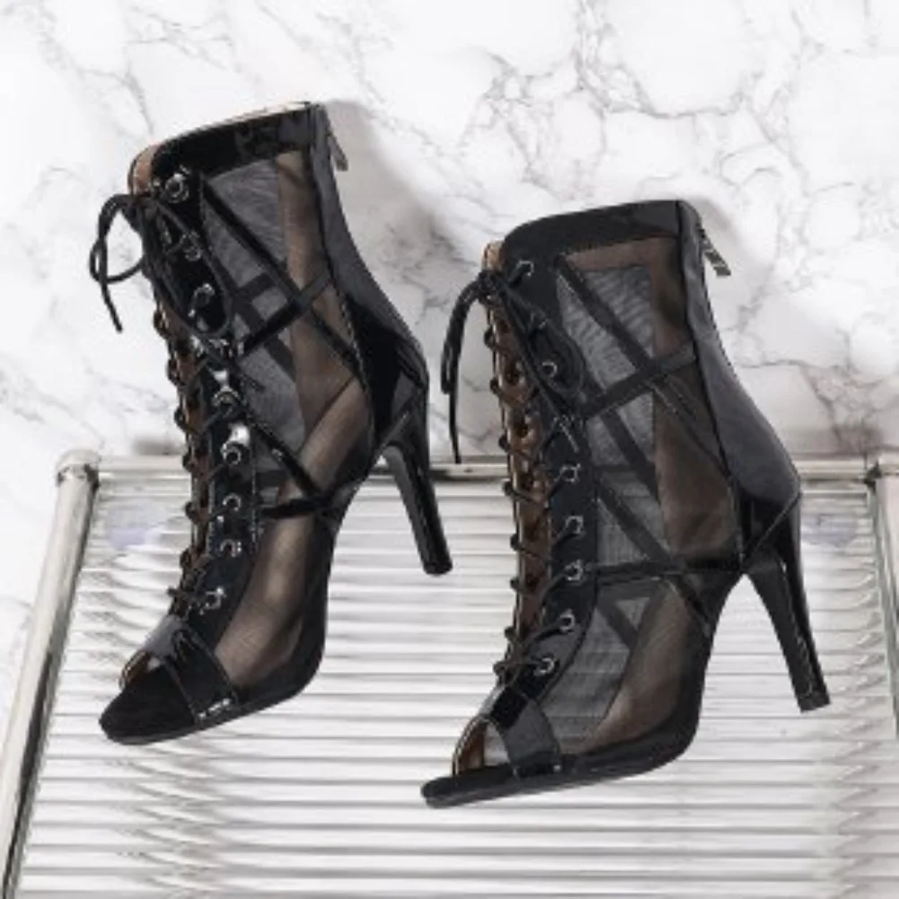 2025 New Brand Party Boots Sexy Stilettos Thin High Heels Footwear Dance Shoes Latin for Ballroom Basic Night Club Womens Shoes