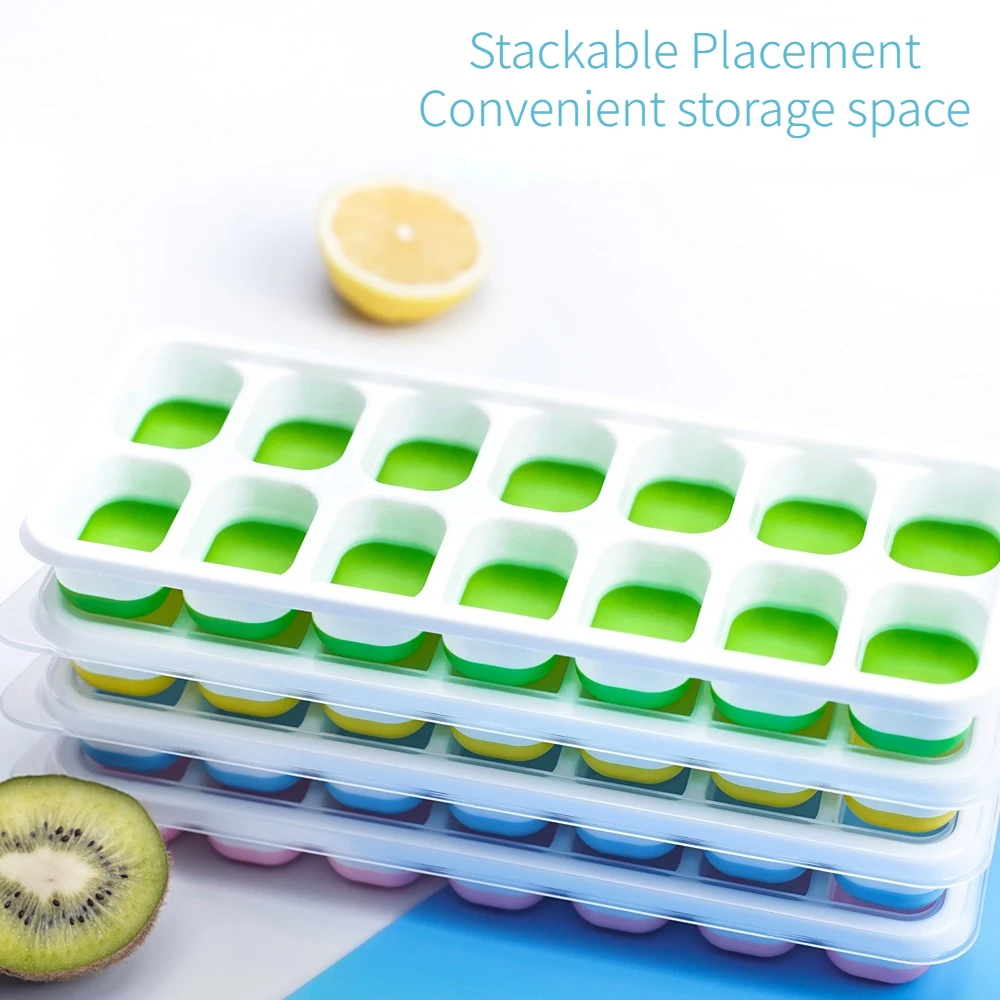 

Форма для льда, большая коробка с 14 ячейками, большой кубик льда из пищевого силикона, квадратный поднос, кубики льда MoldWine, форма «сделай сам» для бара, паба