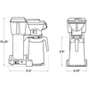 Technivorm Moccamaster 79118 KBT Coffee Brewer, 40 oz, Matte White 5