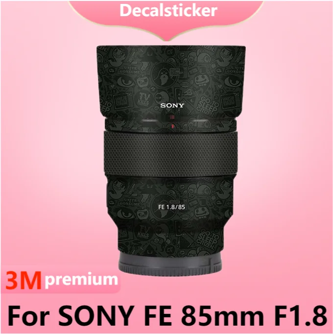 Per Sony Fe 85Mm F1.8 Adesivo Per Lenti Pellicola Protettiva Per Decalcomanie Per La Pelle Cappotto Protettivo Antigraffio 1.8/85 Fe85 Fe85Mm Fe85/1.8