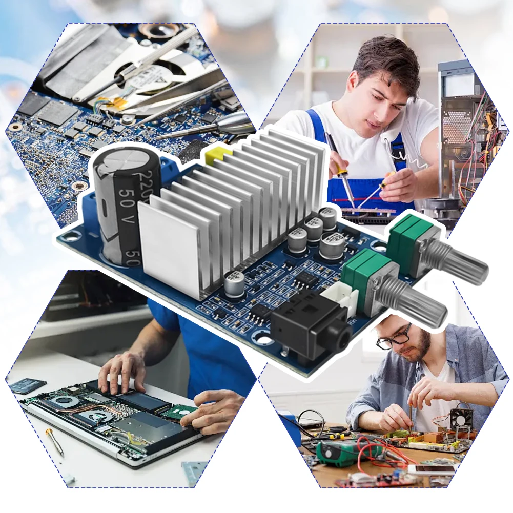 DC12V-24V 디지털 오디오 증폭기, TPA3116 서브우퍼 앰프 보드, 미니 앰프, 100W 베이스 출력 서브우퍼 파워 앰프 보드