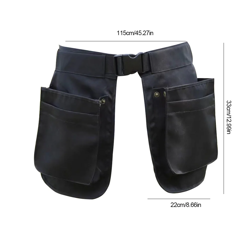 Portable Belt Bag Adjustable Waist Tool Pouch Bag Multi-function Electrician Carpenter Tool Bag for Gardening Plumbing Woodwork