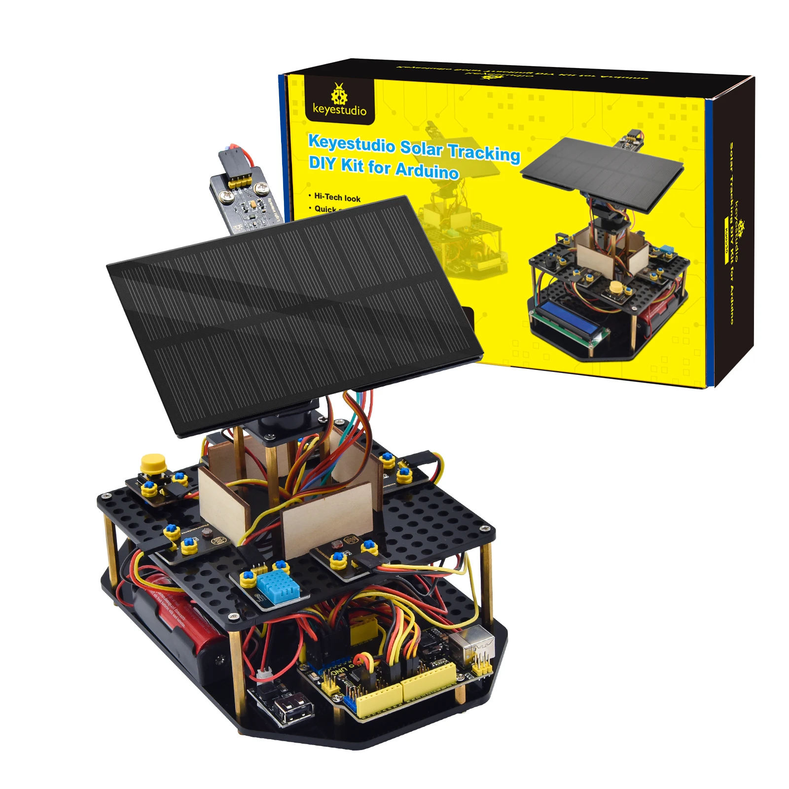 Keyestudio Solar Panel Tracking Kit Tracker System Electronic Kit For ...