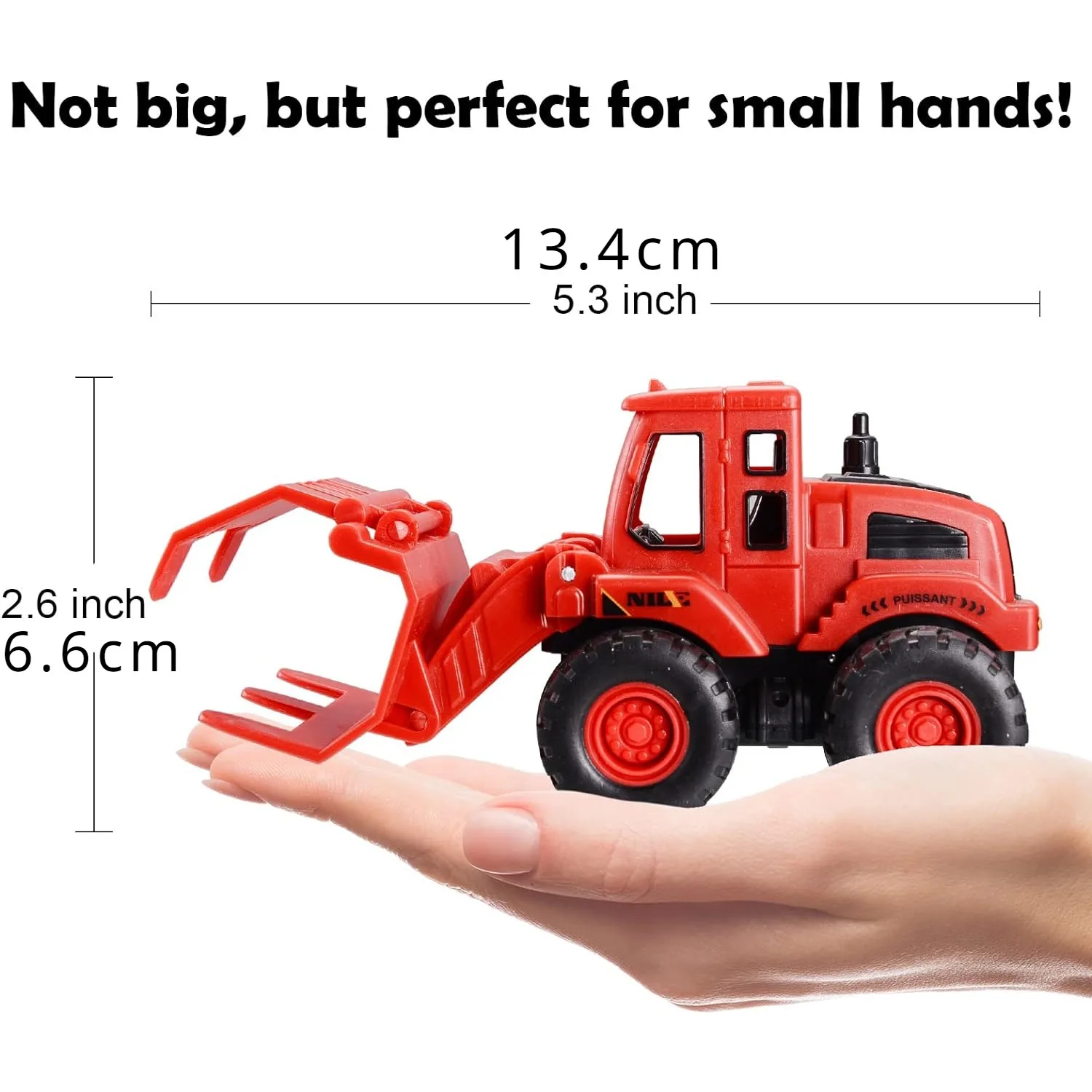 Construction Toys for Boys Kids Friction Powered Construction Truck Toys Car Vehicles Beach Sand Toys Excavator Gift for Girls - 3