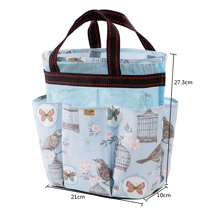 1pc Large Capacity Makeup Bag, Fashionable Printed Handbag, Portable Waterproof Toiletries Storage Bag, Mother's Handbag
