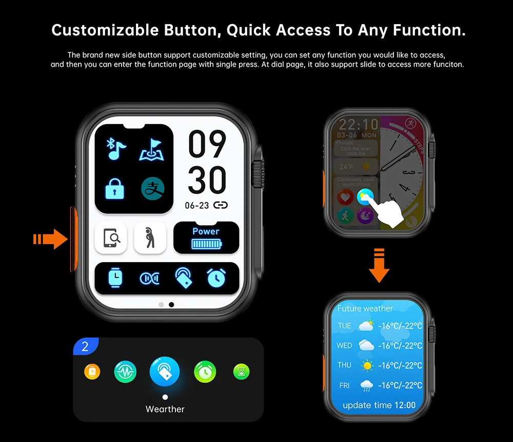 Xiaomi 2023 Smart Watch Ultra Series 8 NFC Smartwatch Men Women Bluetooth Call Waterproof Wireless Charging HD Screen