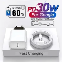 Original 30W Charger For Google Type C Fast Charging Charger For Google Pixel 10 9 8 7 6 Pro XL 9A USB C Cable Phone Accessories